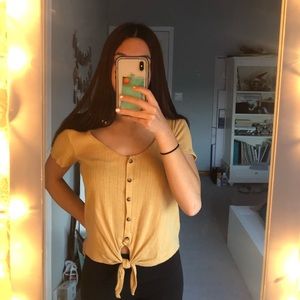 American Eagle Button Top